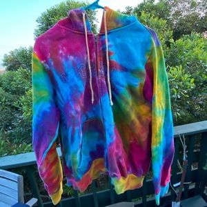 Tie Dye Zip Up Michigan Hoodie